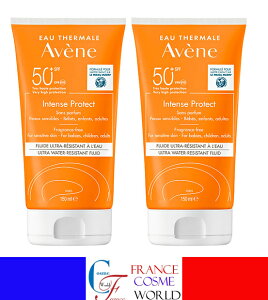 Axk CeX veNg SPF50+ 150ml 2Zbg Ă~ COʔ  tX蒼 AVENE INTENSE PROTECT SPF50+ FLUIDE ULTRA RESISTANCE A L4'EAU 150ml