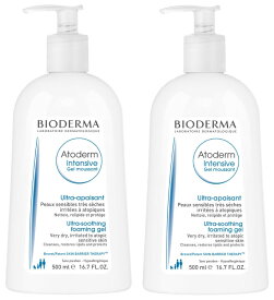 ビオデルマ BIODERMA アトデルム インテンシブ フォーミングジェル 500ml 2本セット クレンジング 潤い 敏感肌 乾燥肌 海外通販 送料無料