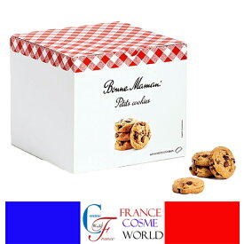 ボンヌママン チョコチップクッキー 約60個入り お菓子 おやつ スイーツ プレゼント ギフト プチプレゼント プチギフト ごほうび お礼 クラフトペーパーボックス フランスより直送 送料無料BONNE MAMAN PETITES COOKIES