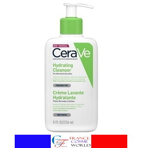 【正規品】セラヴィ CeraVe ハイドレイティングクレンザー 236mL フェイス ボディ 洗顔 ボデイソープ クレンジングクリーム シャワー お風呂 ノーマル肌 乾燥肌 ゆらぎ肌 保湿 潤いうるおい 肌