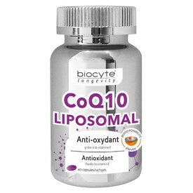 ビオシット BIOCYTE CO Q10 リポソーム40カプセル サプリメント バイオガイア L.ロイテリ プロバイオティクス 体力回復 元気 栄養補助食品 海外通販 送料無料CO Q10 LIPOSOMAL 40capsules