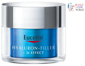 �y���K�i�z���[�Z���� �q�A�������t�B���[+ 3X �W�F���N���[�� �i�C�g�P�A 50mL �q�A�������_ �G�C�W���O�P�A �C�O�ʔ� ��������EUCERIN HYALURON FILLER 3x EFFECT GEL CREME SOIN DE NUIT 50mL