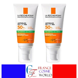 �����b�V���|�[ �A���e���I�X UVMUNE 400 �W�F���N���[�� �I�C���R���g���[�� SPF50+ 50mL 2�Z�b�g �h���C�^�b�` �}�b�g�Ȕ��� ���Ă��~�� ��������LA ROCHE POSAY ANTHELIOS UVMUNE 400 GEL-CREME OIL CONTROL SPF5