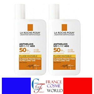 �����b�V���|�[ �A���e���I�X UVmune 400 �t���C�h �C���r�W�u�� SPF50 50mL ������ 2�Z�b�g ���Ă��~�� UVA UVB ���O�� �A�E�g�h�A �C �v�[�� �L�����v �������� LA ROCHE POSAY ANTHELIOS UVMUNE 400 FLUIDE INVI