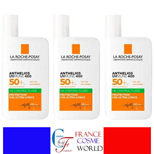 �����b�V���|�[�A���e���I�X UVMUNE 400 �t���C�h �I�C���R���g���[�� SPF50+ 50mL 3�Z�b�g �h���C�^�b�` �}�b�g ���Ă��~�� �t�����X ��������LA ROCHE POSAY ANTHELIOS UVMUNE 400 FLUIDE OIL CONTROL TOUCHER SEC S