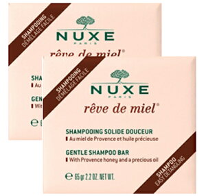 �y���K�i�z�j���N�X ���[���f�~�G�� �\�t�g�\���b�h�V�����v�[ 65g 2�Z�b�gNUXE REVE DE MIEL SHAMPOOING SOLIDE DOUCEUR 65g