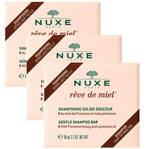 �y���K�i�z�j���N�X ���[���f�~�G�� �\�t�g�\���b�h�V�����v�[ 65g 3�Z�b�gNUXE REVE DE MIEL SHAMPOOING SOLIDE DOUCEUR 65g