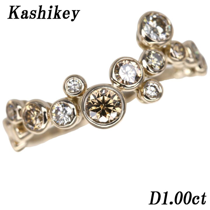 楽天市場】カシケイ K18BG リング ベゼル 1.00ct ブラウン 
