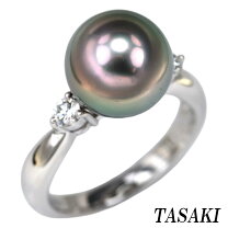 楽天市場】tasaki pt900 黒蝶真珠 リングの通販