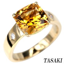 楽天市場】18金 リング 中古（種類（宝石）シトリン）（ジュエリー  