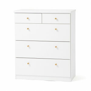 Francfranc フランフラン エルドラド チェスト S M 高さ96cm 組立不要 タンス キャビネットドロワー 収納ボックス 収納家具 4段 アンティーク エレガント 大理石柄 韓国インテリア ホワイト コン