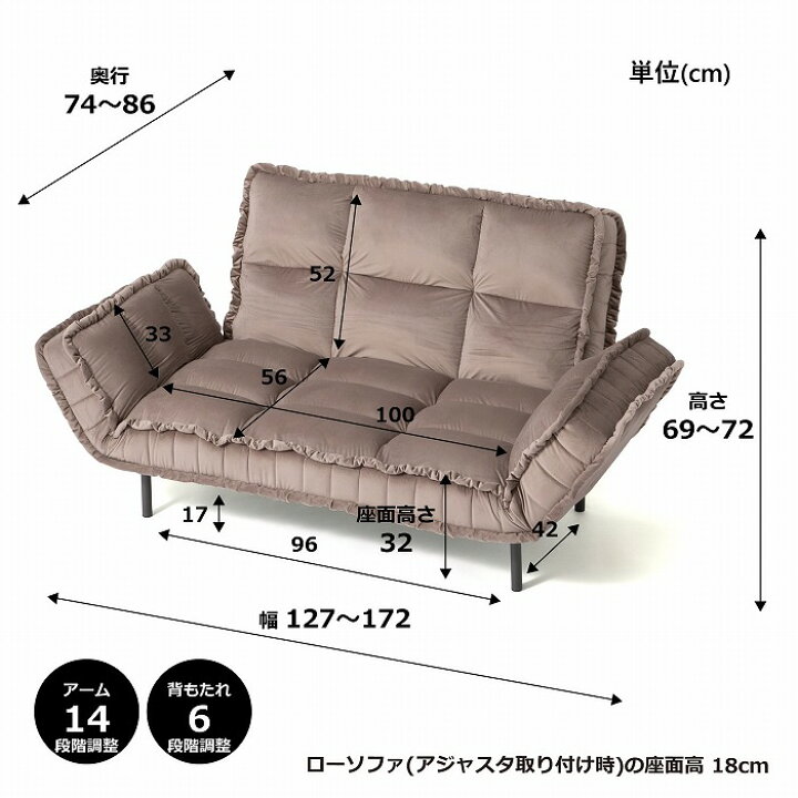 楽天市場】Francfranc フランフラン ピソラ コンパクトソファベッド 2 