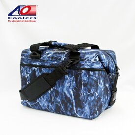 AO Coolers / 24パック キャンバス ソフトクーラー (MOSSY OAK BLUEFIN) (エーオークーラー) (AOELBF24) アウトドア フィッシング