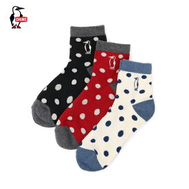 CHUMS チャムス / 3P Booby Dots Crew Socks 3Pブービードットクルーソックス (CH06-1098)