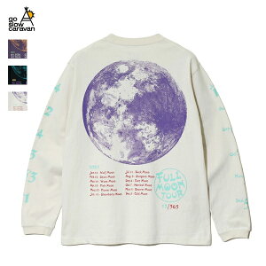 30%OFF / �S�[�X���[�L�����o�� / USA/C FULL MOON TOUR �����O�X���[�u TEE / 341904 / �����v�����g / go slow caravan / 2025�t�� / �l�R�|�X�Ή�