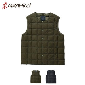 (30%OFF) GRAMICCI グラミチ / GRAMICCI×TAION INNER DOWN VEST インナーダウンベスト (G3FU-J100-TG) (メンズ) (2023秋冬)