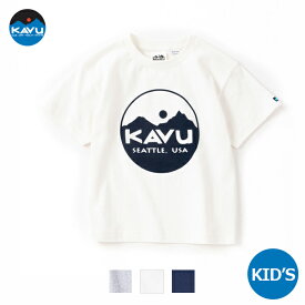 KAVU カブー / Kids Circle Logo Tee キッズ サークルロゴ Tシャツ (19821872) (キッズ) (2023春夏) (ネコポス対応)