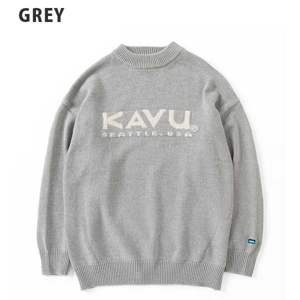 楽天市場】(10%OFFクーポン対象) KAVU カブー / Logo Knit ロゴニット