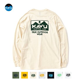 (10%OFFクーポン対象) KAVU カブー / True Logo LS Tee トゥルーロゴ ロングスリーブTシャツ (19821937) (2023秋冬) (ネコポス配送)