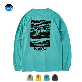 (10%OFFクーポン対象) KAVU カブー / Rainier LS Tee ( Confort Colors) レイニア ロングスリーブTシャツ (19821942) (2023秋冬) (ネコポス配送)