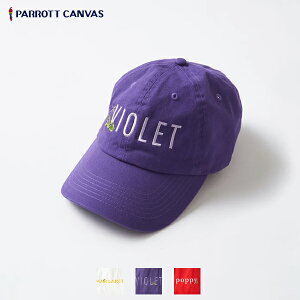 40%OFF / PARROTT CANVAS / Flower Embroidery Cap �t�����[�h�J�L���b�v / PC23115003 / �p���b�g�L�����o�X / 2023�t�� / �l�R�|�X�Ή�
