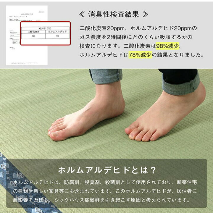 注目ショップ 純国産 い草 上敷き はっ水 カーペット 双目織 三六間8畳 約364 364cm Fucoa Cl