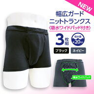 ポイント5倍 【3枚セット】 20cc 吸水消臭パンツ ニットトランクス スマートスタイル 吸水 消臭 抗菌 防…