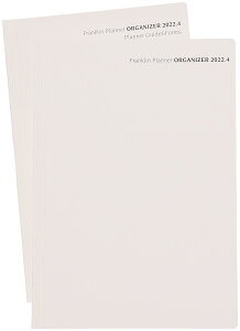 【公式】2022年4月〜 オーガナイザー（綴じ手帳）1日1ページ A5サイズ （カバーなし） 2022年4月始まり 手帳 ダイアリー 月間カレンダー フランクリン・プランナー FranklinPlanner