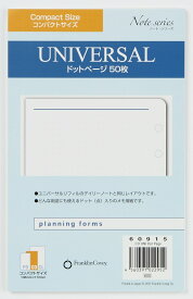 【公式】コンパクトサイズ｜ユニバーサル・ドットページ｜トモエリバー紙｜6穴 幅広バイブルサイズ【フランクリン・プランナー】