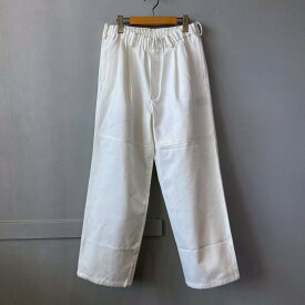 LAMOND ラモンド ストレートパンツ チノパンツ FULLER CHINO CROSS BOLD FIT PANTS BLACK | ワイドパンツ