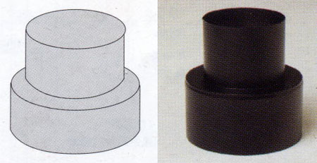 径の異なる煙突の接合に使用します 再再販 受注生産品 受注生産 薪ストーブ煙突用異径アダプター201-1