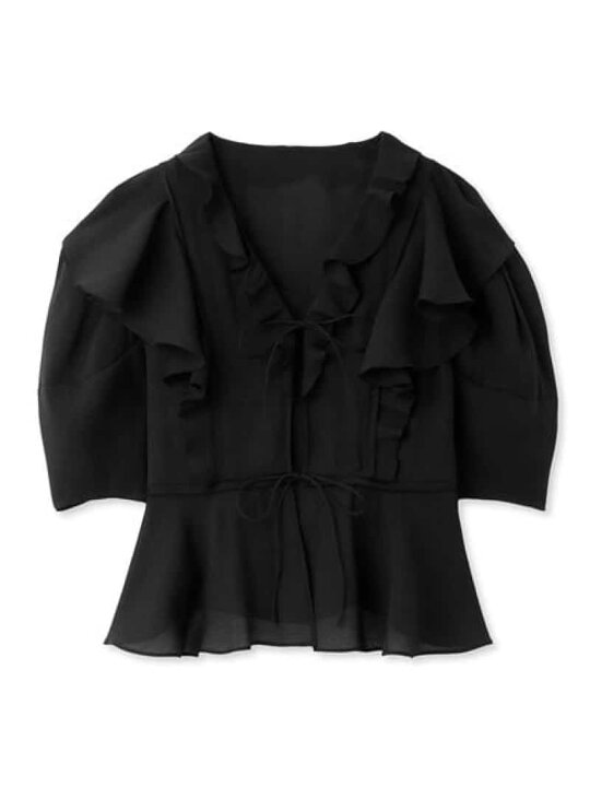 楽天市場】【SALE／30%OFF】シアーフリルペプラムブラウス FRAY 