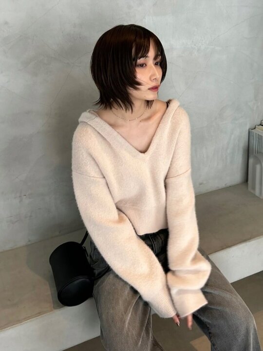 楽天市場】【SALE／50%OFF】ショートニットフーディー FRAY I.D フレイ 