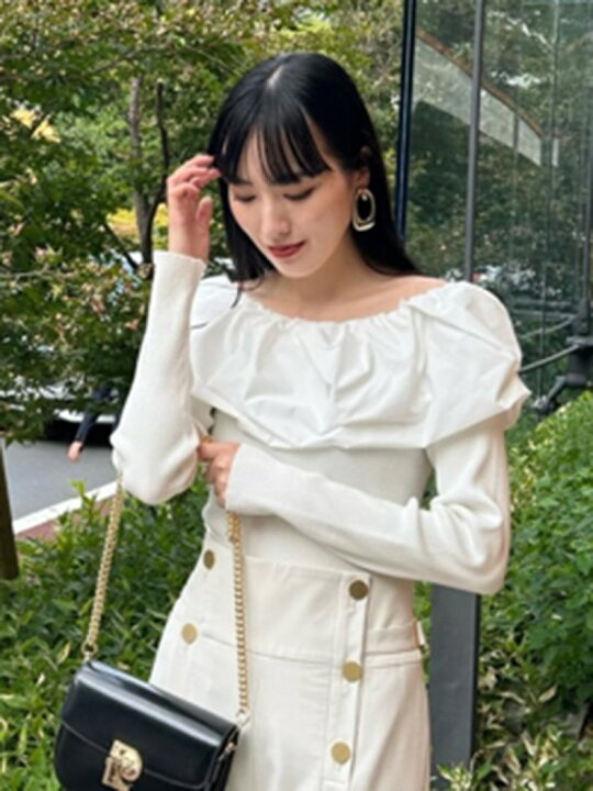 楽天市場】【SALE／50%OFF】ツイストカラーコンビオフショルニット 