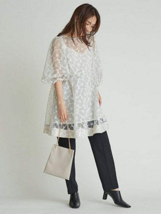 楽天市場】【SALE／50%OFF】レースフレアチュニックブラウス FRAY I.D  