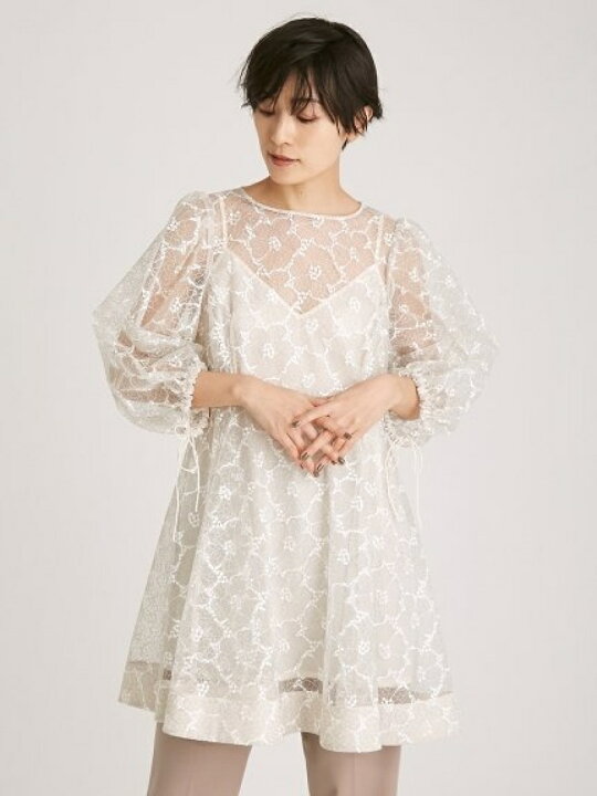 楽天市場】【SALE／50%OFF】レースフレアチュニックブラウス FRAY I.D 