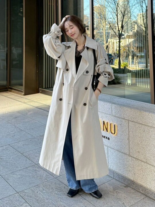 楽天市場】【SALE／50%OFF】シャンブレーツイルロングトレンチコート 