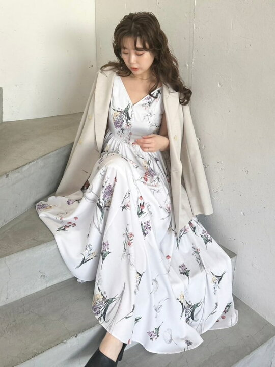 楽天市場】【SALE／50%OFF】ボタニカルプリントキャミソールワンピース 