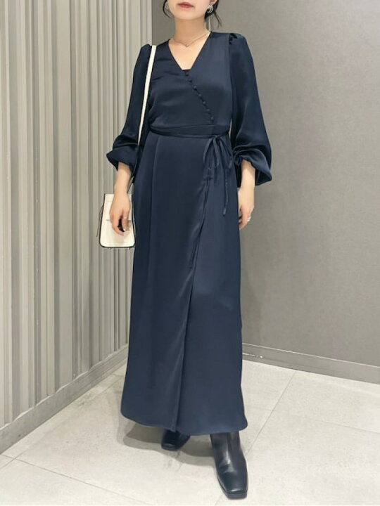 楽天市場】【SALE／50%OFF】カシュクールサテンタックワンピース FRAY  