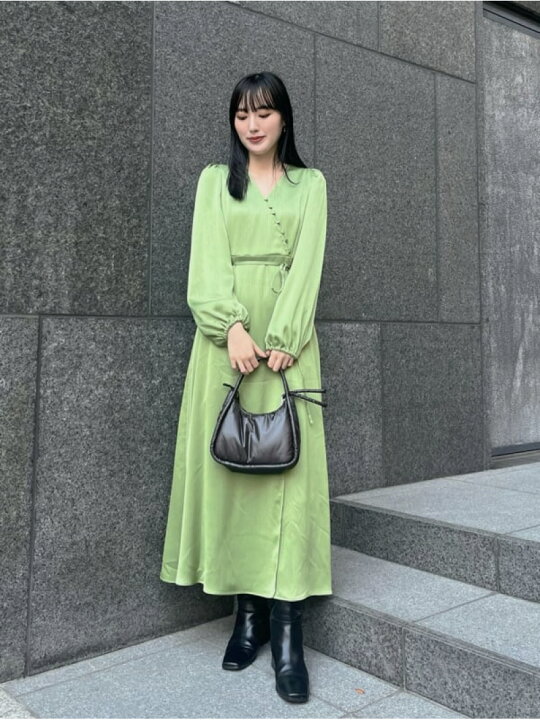 楽天市場】【SALE／50%OFF】カシュクールサテンタックワンピース FRAY  