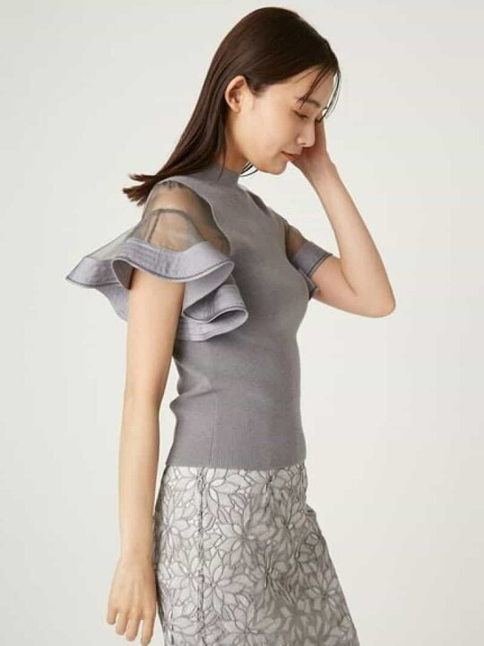 楽天市場】【SALE／50%OFF】ラッフルブレードフリルニット FRAY I.D  