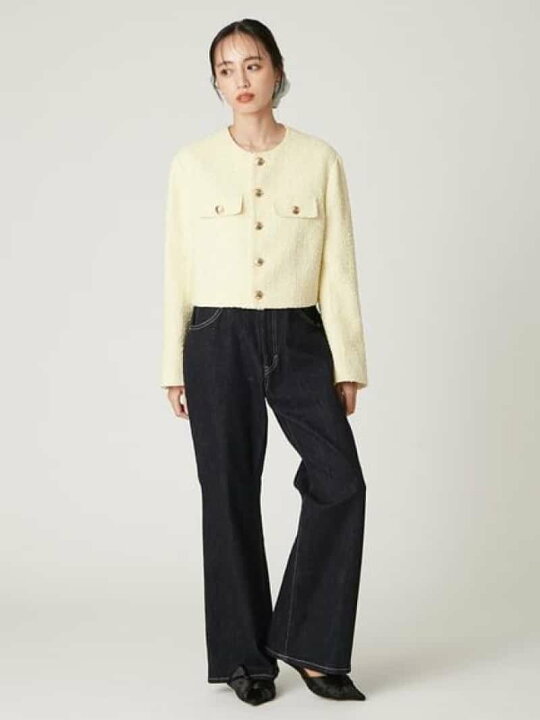 楽天市場】【SALE／50%OFF】クロップドツイードジャケット FRAY I.D 