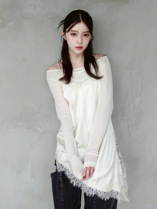 楽天市場】【SALE／50%OFF】レーストリムキャミチュニック FRAY I.D 