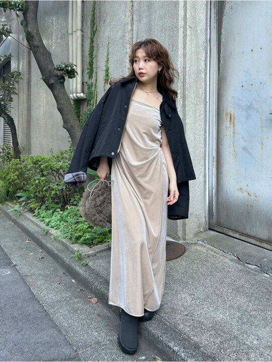 楽天市場】【SALE／30%OFF】ベロアキャミソールラップドレス FRAY I.D 