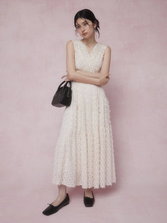 楽天市場】【SALE／30%OFF】フリンジジャガードカシュクールワンピース  