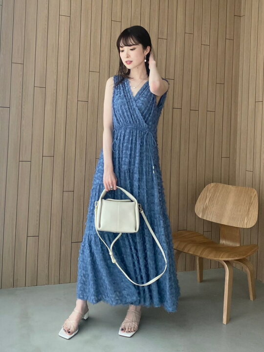 楽天市場】【SALE／30%OFF】フリンジジャガードカシュクールワンピース 