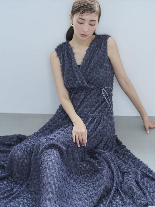 楽天市場】フリンジジャガードカシュクールワンピース【WEB限定00  