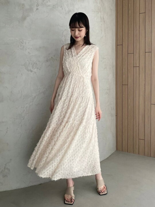 楽天市場】【SALE／30%OFF】フリンジジャガードカシュクールワンピース  