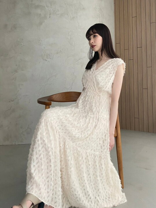 楽天市場】【SALE／30%OFF】フリンジジャガードカシュクールワンピース  