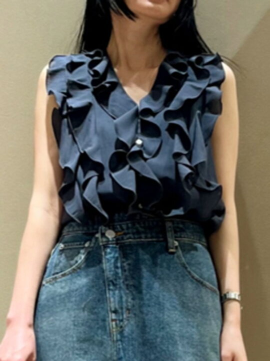 楽天市場】【SALE／30%OFF】フリルメロータンクトップブラウス FRAY 